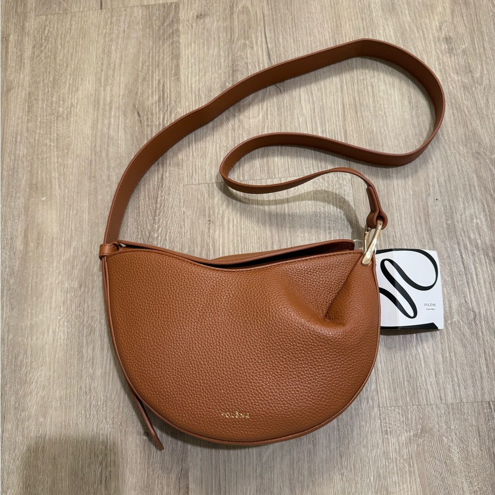 Women’s Tan Crescent Crossbody Bag